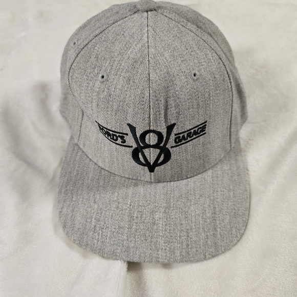 Fords V8 Garage Snapback Hat Gray Adjustable - Picture 7 of 11